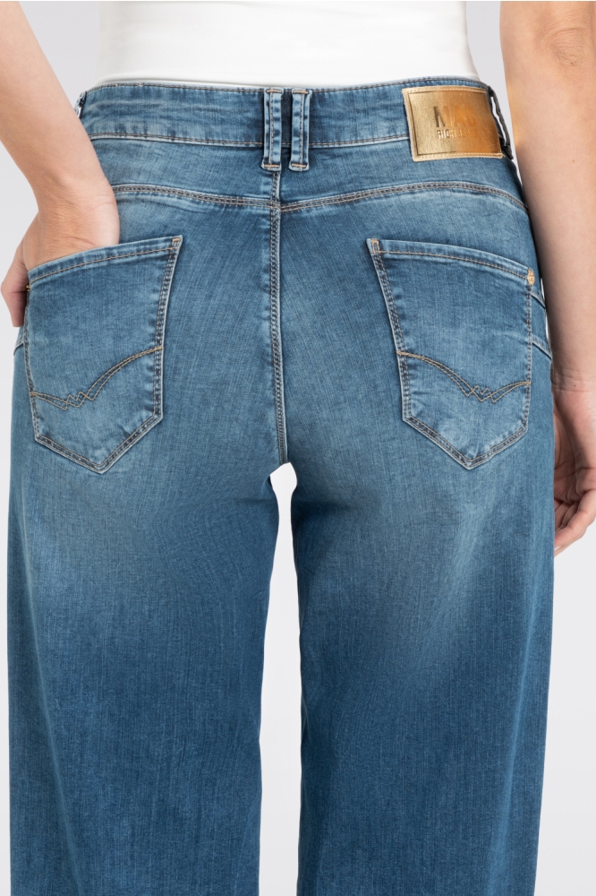 Mac blauwe dames jeans | Close up