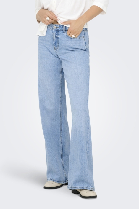 Jacqueline de Yong blauwe dames jeans | Model vooraanzicht