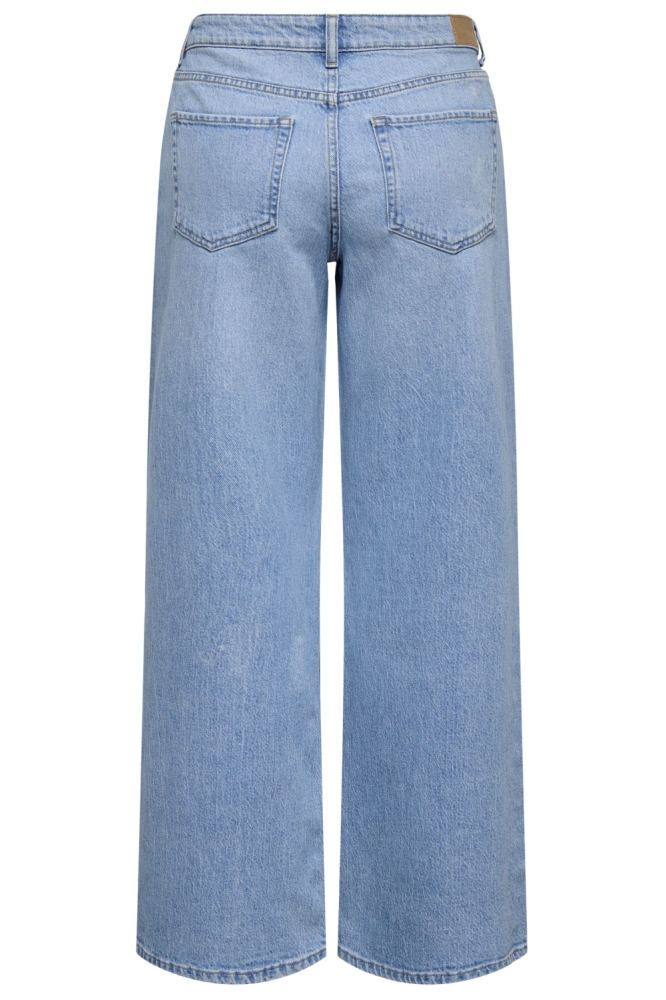 Jacqueline de Yong blauwe dames jeans | Model achteraanzicht