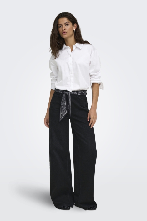 Jacqueline de Yong zwarte dames jeans | Model