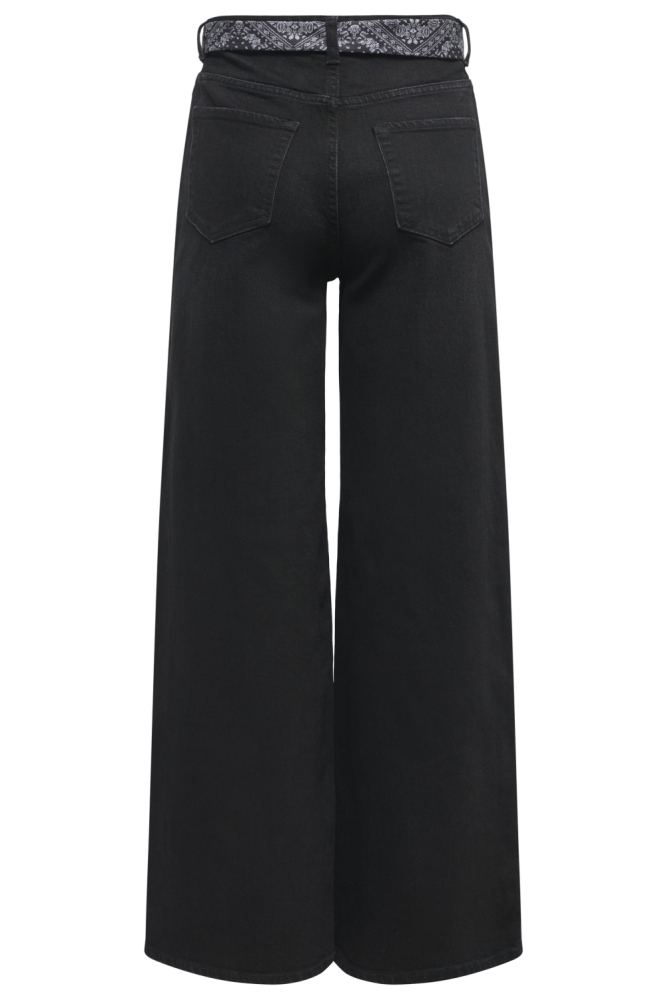 Jacqueline de Yong zwarte dames jeans | Achteraanzicht