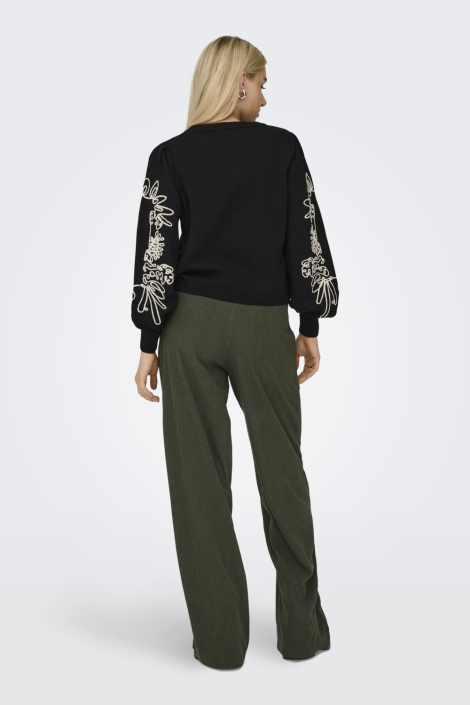 Jacqueline de Yong groene dames broek | Model