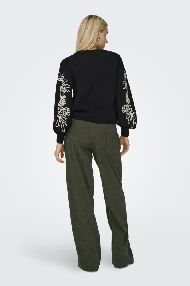 Jacqueline de Yong groene dames broek | Model