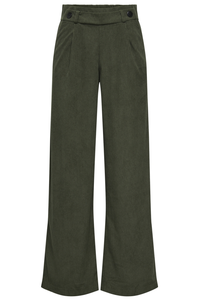 Jacqueline de Yong groene dames broek | Vooraanzicht