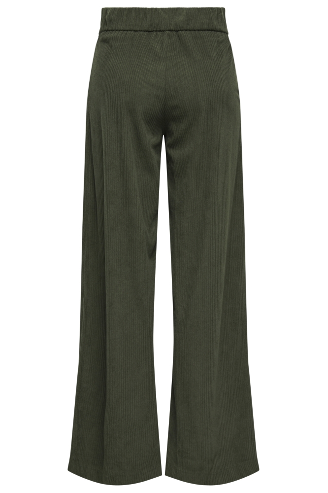 Jacqueline de Yong groene dames broek | Achteraanzicht