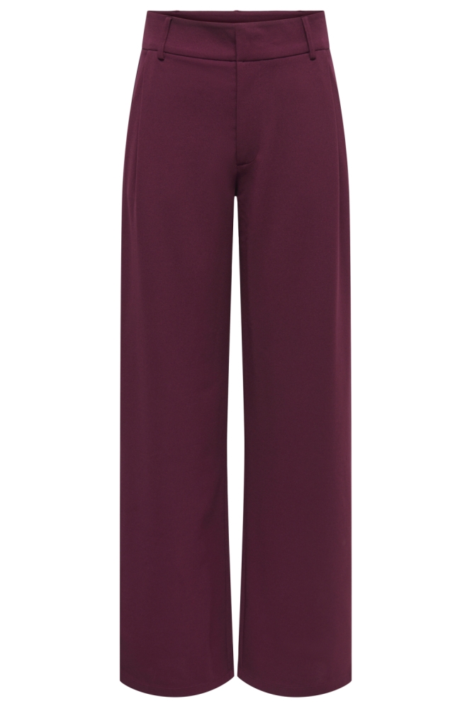 Jacqueline de Yong bordeaux dames broek | Vooraanzicht