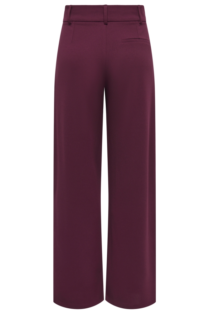 Jacqueline de Yong bordeaux dames broek | Achteraanzicht