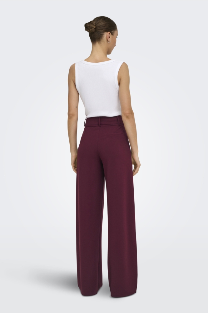 Jacqueline de Yong bordeaux dames broek | Model