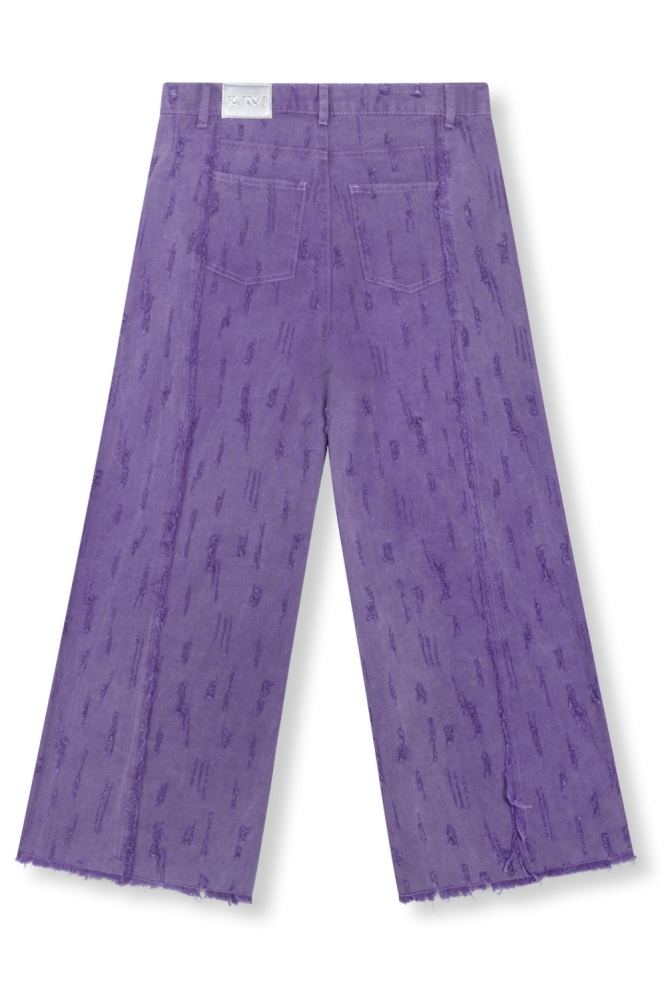 Refined Department paarse dames jeans | Achteraanzicht