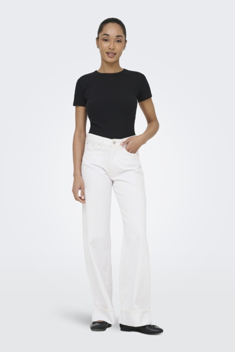 Only witte dames jeans | Model vooraanzicht