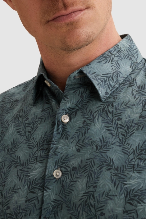 Vanguard blauwe heren overhemd | Close up