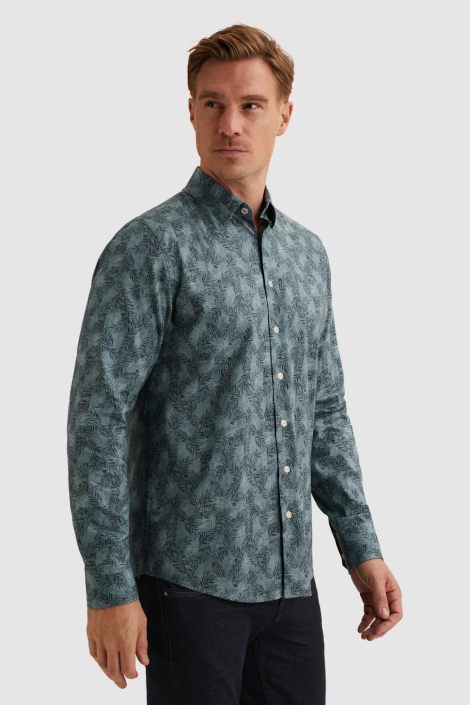 Vanguard blauwe heren overhemd | Model zijaanzicht