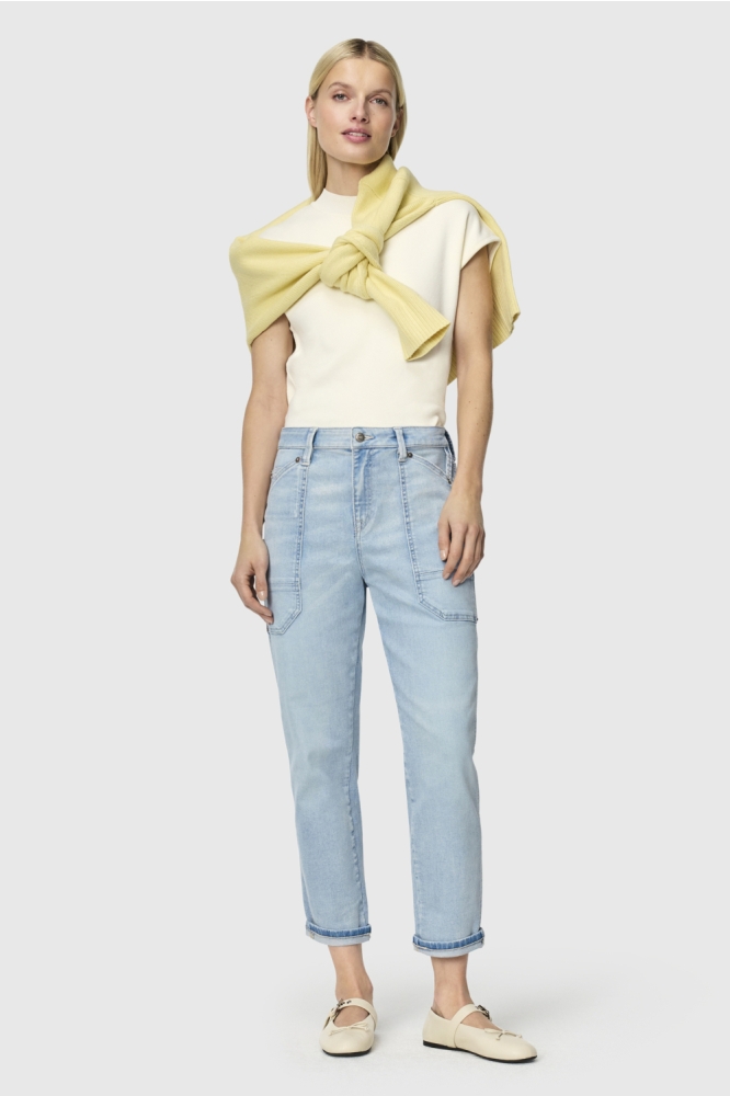 Mac blauwe dames jeans | Model