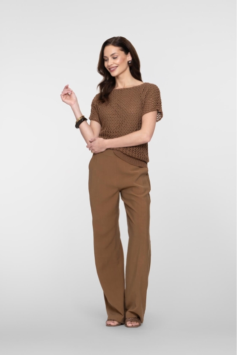 Geisha taupe dames broek | Model