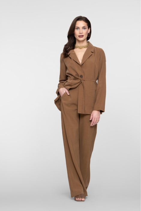 Geisha taupe dames broek | Model