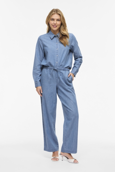 Vila blauwe dames broek | Model