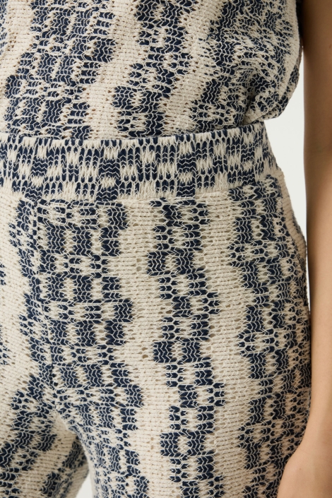 Garcia ecru dames broek | Close up