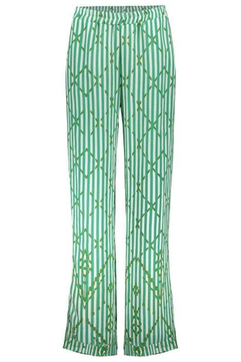 Geisha groene dames broek | Vooraanzicht