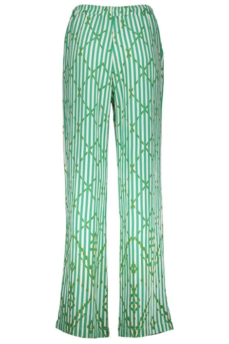 Geisha groene dames broek | Achteraanzicht