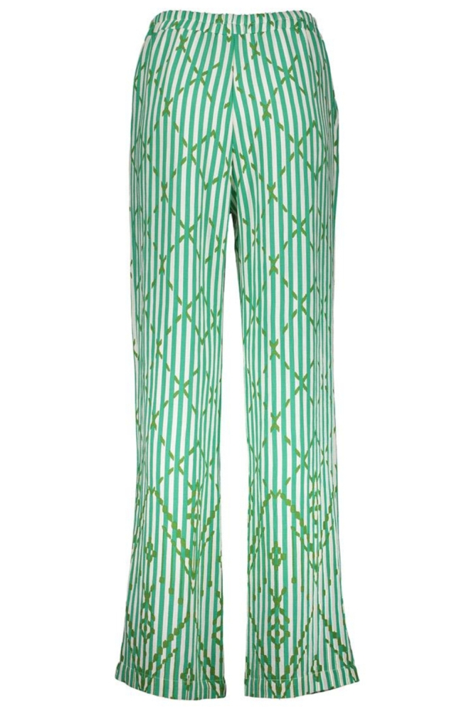 Geisha groene dames broek | Achteraanzicht