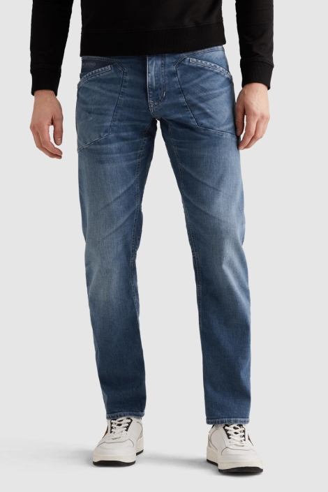 PME legend blauwe heren jeans | Model vooraanzicht