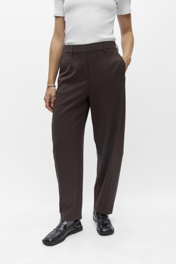 Object Broek OBJLISA HW ANKEL BARREL PANT NOOS 23050114 Seal Brown
