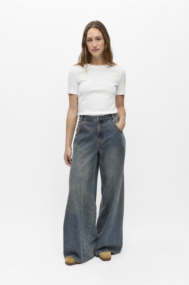 Object blauwe dames jeans | Model
