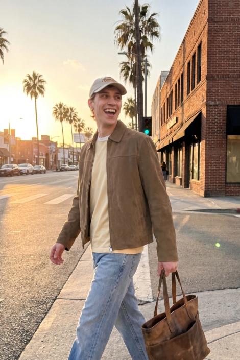 Jack & Jones blauwe heren jeans | Sfeerbeeld, In situatie
