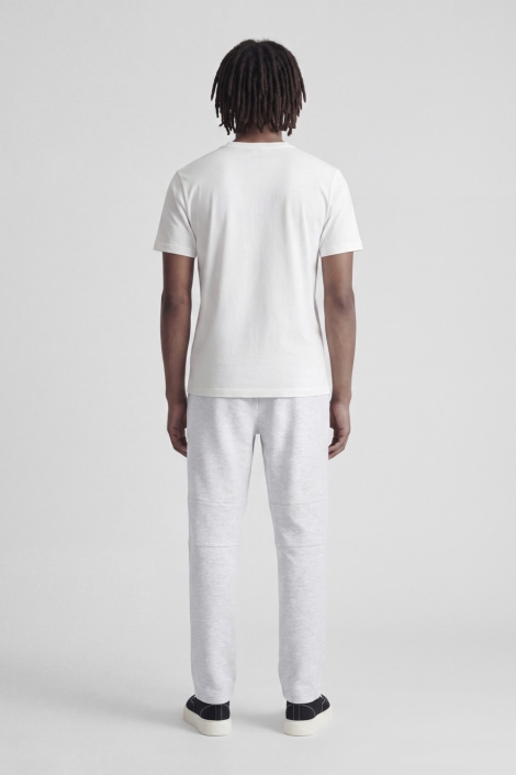 Jack & Jones grijze heren broek | Model achteraanzicht