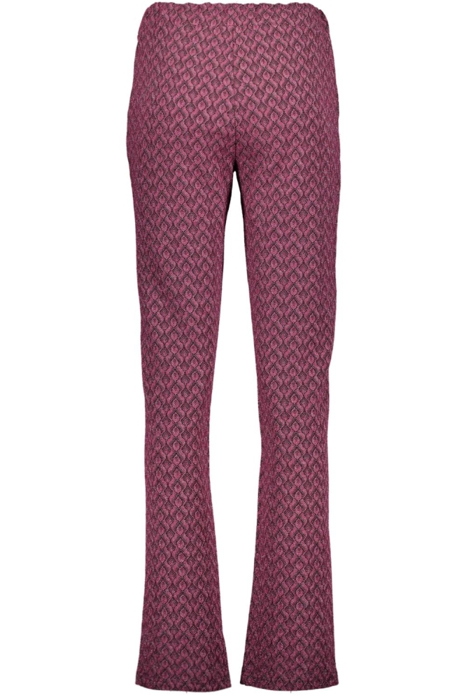 Geisha paarse dames broek | Achteraanzicht