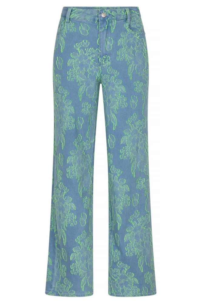 Studio Amaya blauwe dames jeans | Vooraanzicht