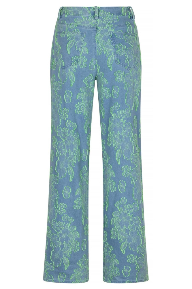 Studio Amaya blauwe dames jeans | Achteraanzicht