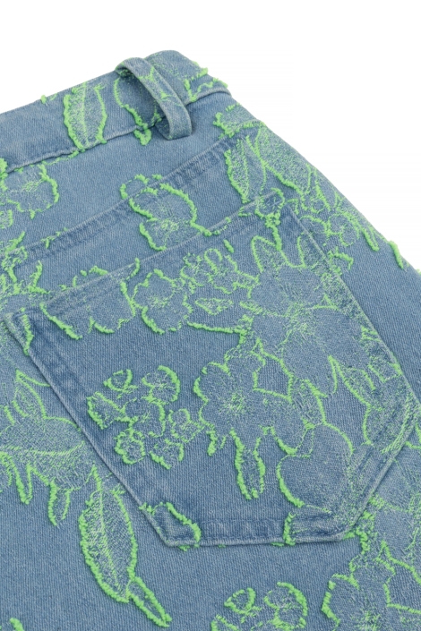 Studio Amaya blauwe dames jeans | Close up