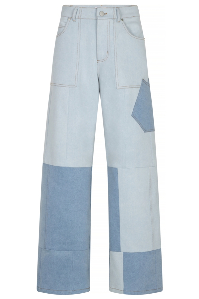 Studio Amaya blauwe dames jeans | Vooraanzicht