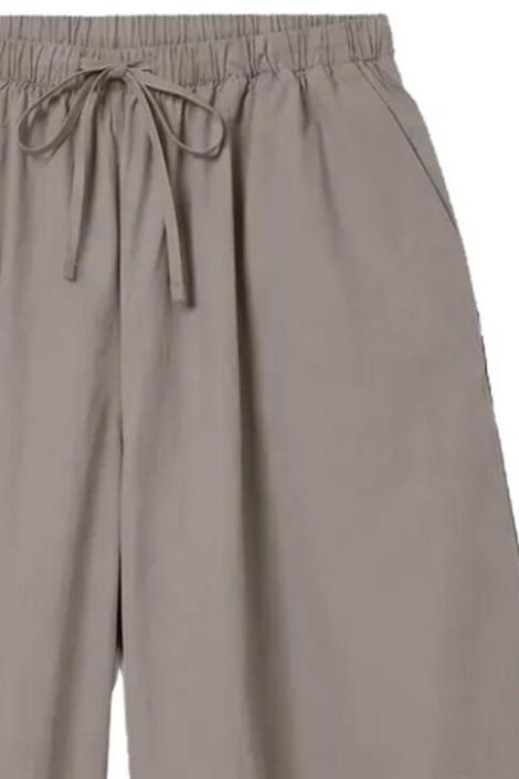 Vero Moda taupe dames broek | Close up