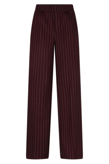Red Button Broek COLETTE PUNTA PINSTRIPE L33 SRB5142 BURGUNDY