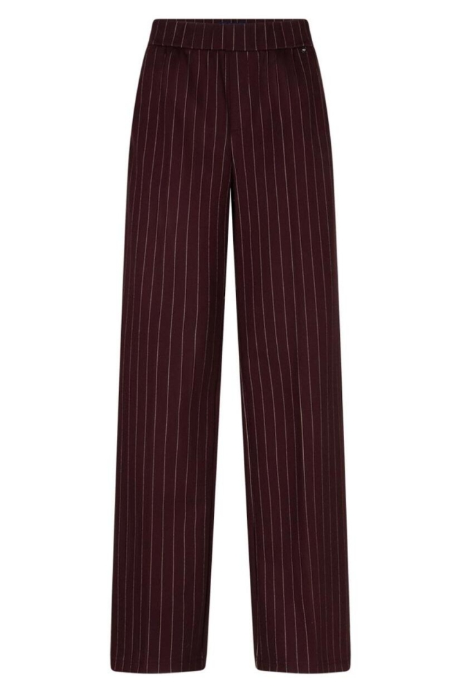 Red Button bordeaux dames broek | Vooraanzicht