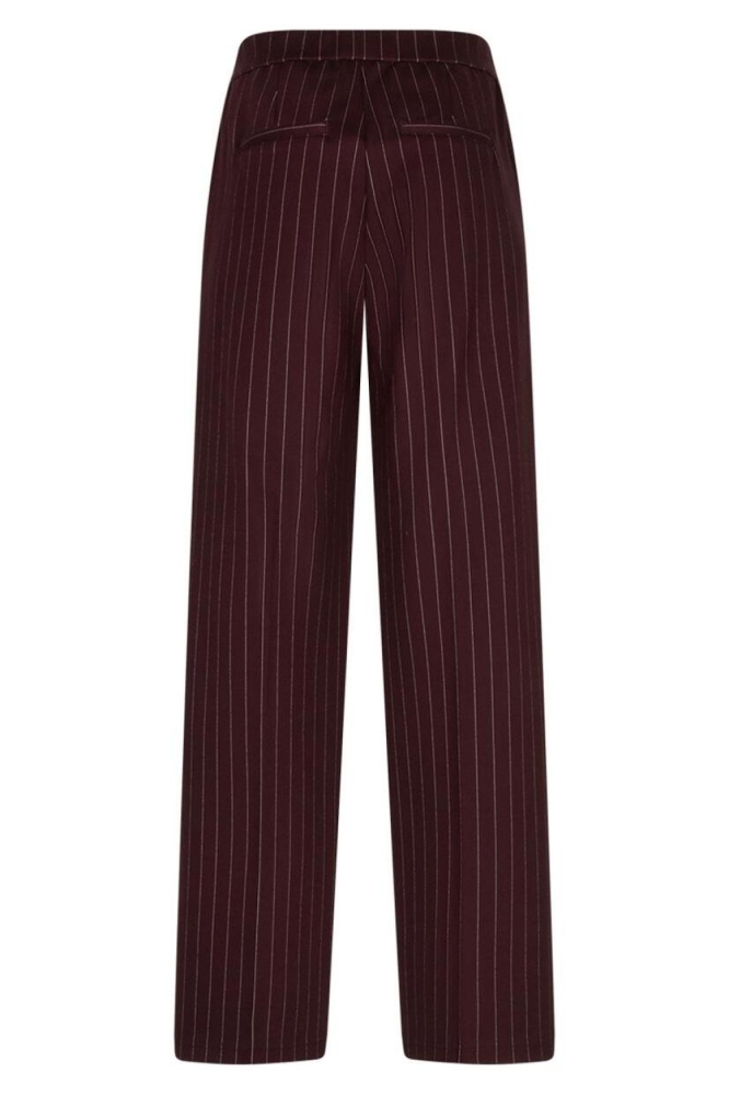 Red Button bordeaux dames broek | Achteraanzicht