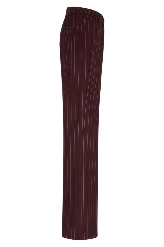 Red Button bordeaux dames broek | Zijaanzicht