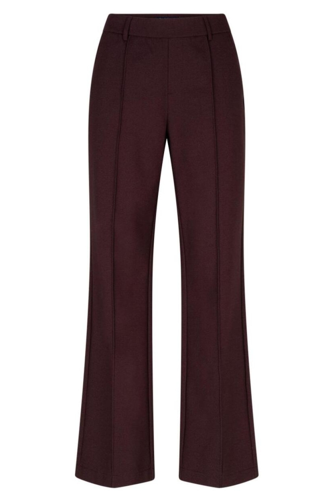 Red Button bordeaux dames broek | Vooraanzicht