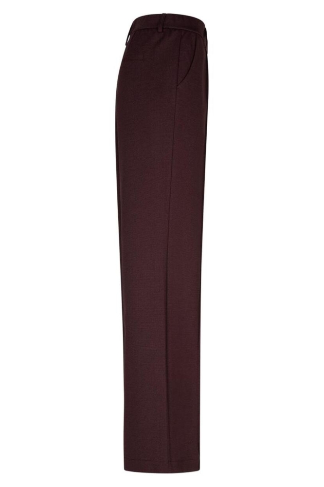Red Button bordeaux dames broek | Zijaanzicht