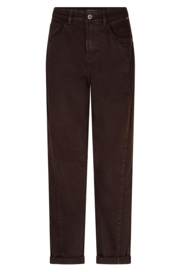 Red Button Jeans Caitlina side patch tencel twill SRB5049 ESPRESSO