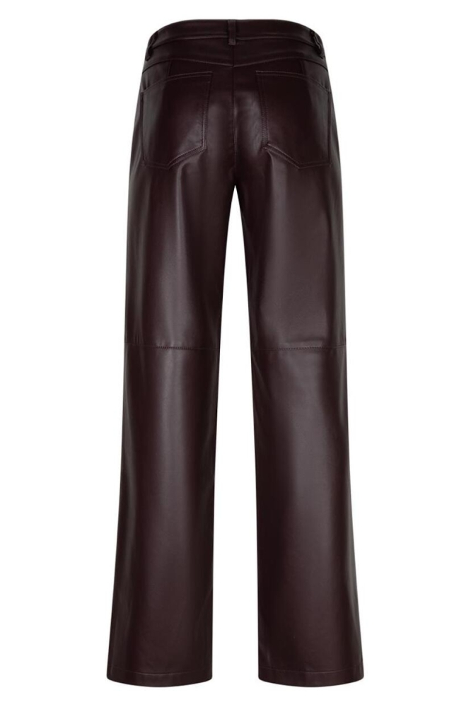 Red Button bordeaux dames broek | Achteraanzicht