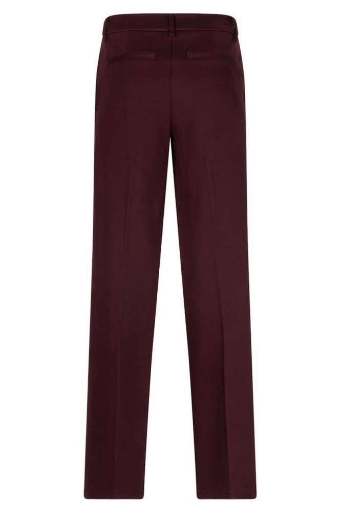 Red Button bordeaux dames broek | Achteraanzicht