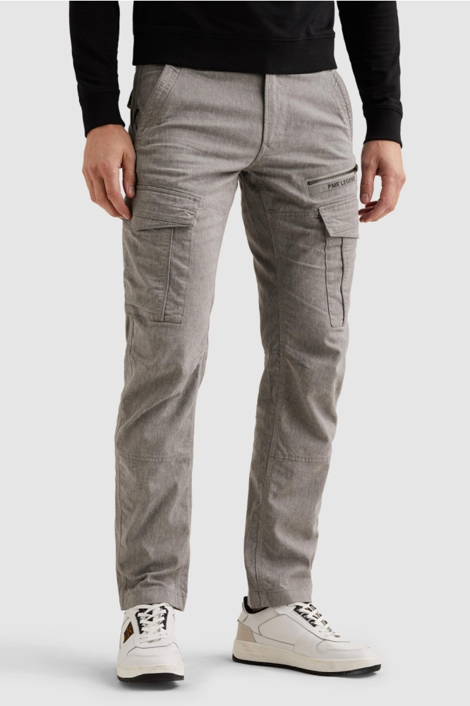 PME legend grijze heren broek | Model zijaanzicht