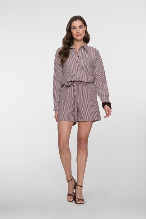 Geisha bordeaux dames korte broek | Model