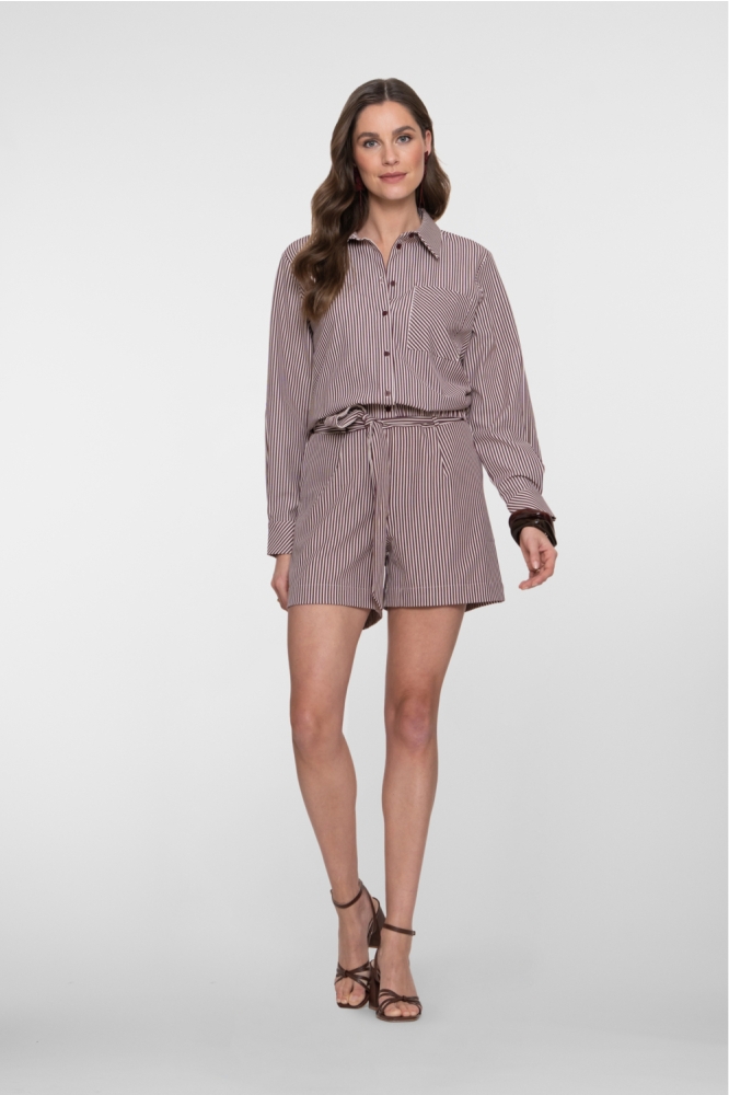 Geisha bordeaux dames korte broek | Model