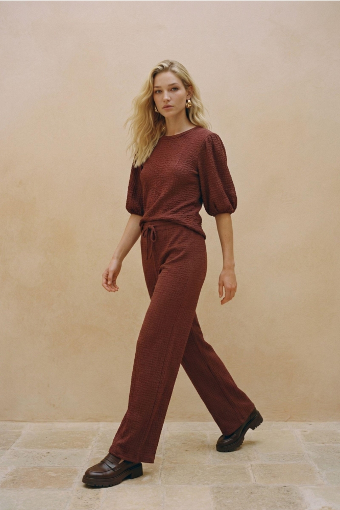 Vero Moda bordeaux dames broek | Model