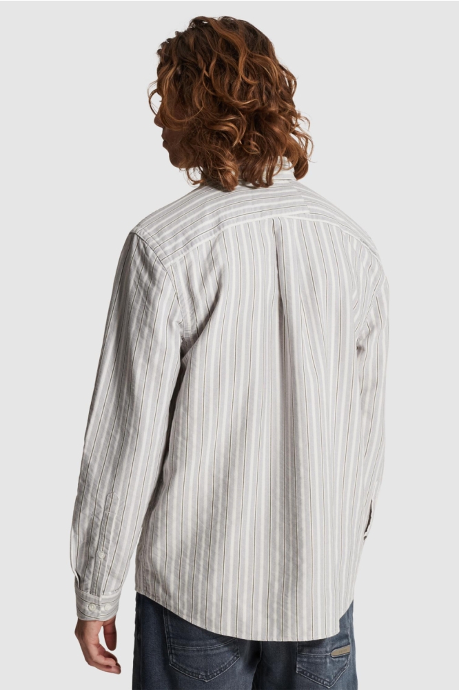 Cast Iron blauwe heren overhemd | Model achteraanzicht