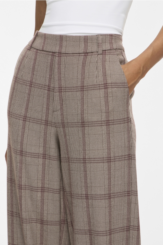 Vila grijze dames broek | Close up